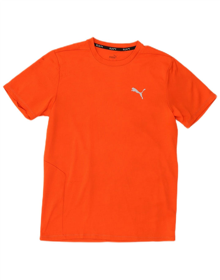 PUMA Mens T-Shirt Top Small Orange