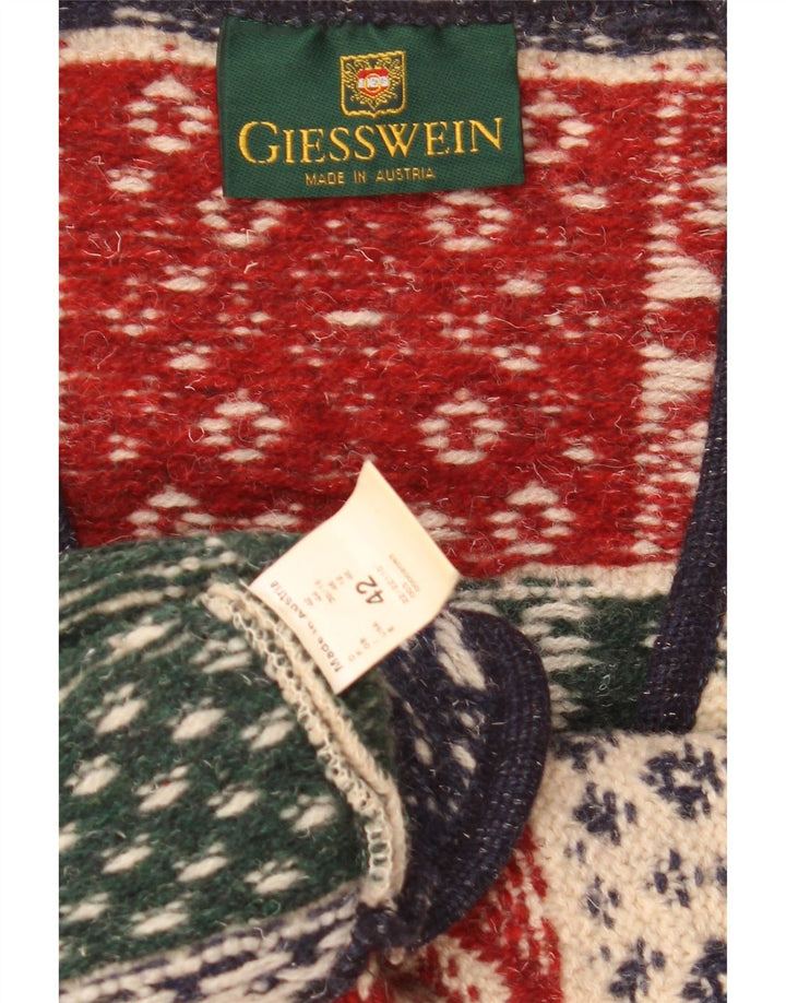 Женский кардиган Giesswein EU 42, большой разноцветный геометрический узор