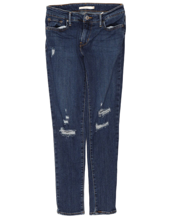 Женские джинсы скинни Levi's 711 W26 L26 синие, хлопок