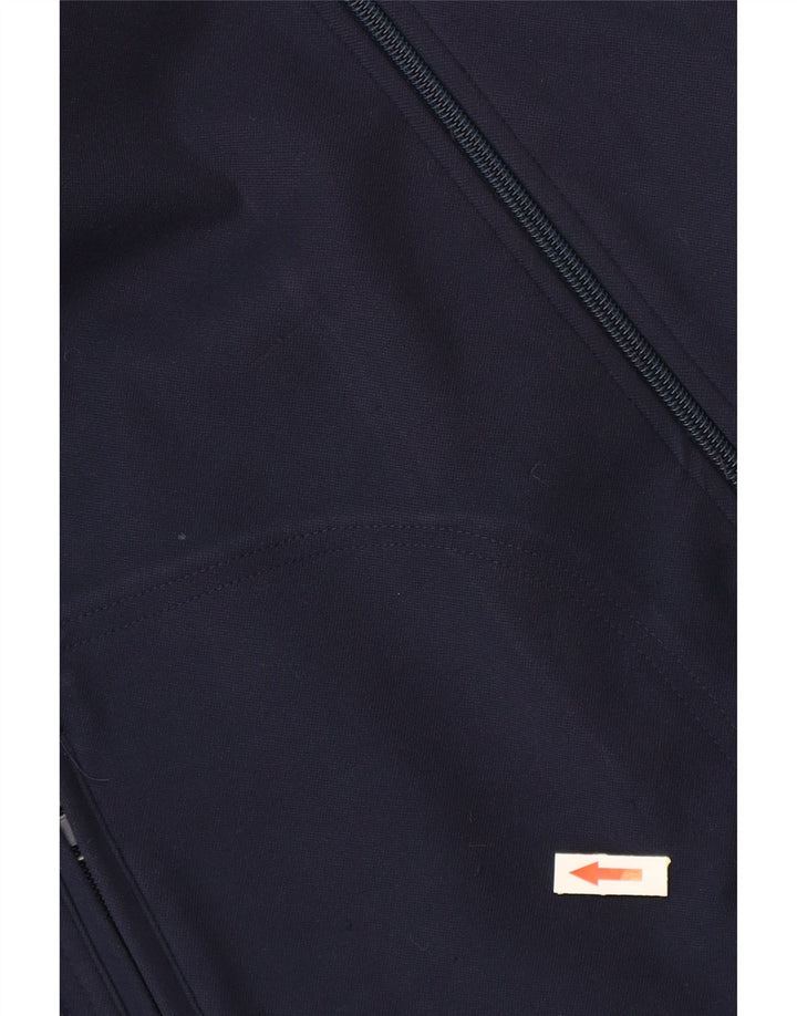 Мужская спортивная куртка ASICS XL, темно-синяя, полиэстер с цветными блоками