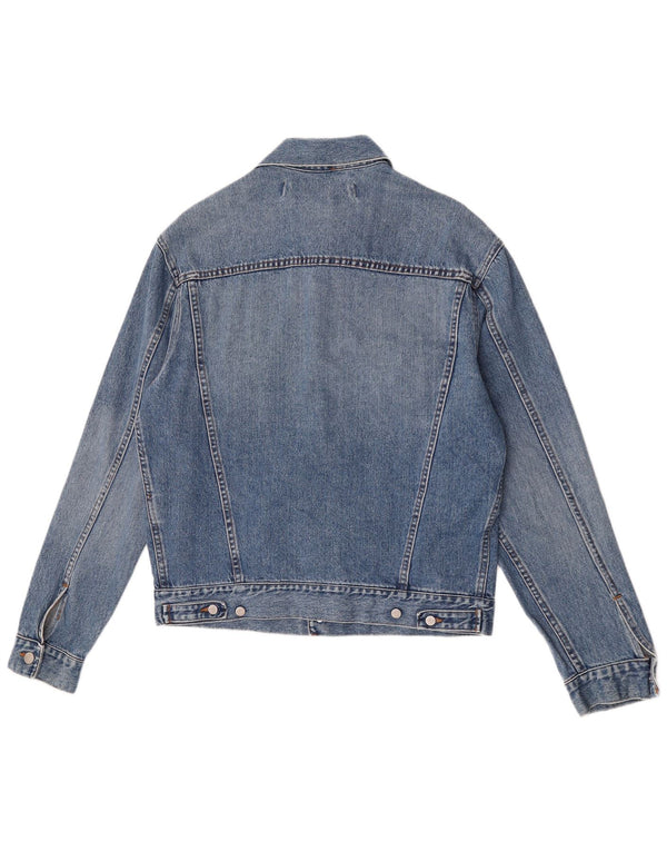 Vintage Mens Denim Jacket UK 40 Large Blue Cotton