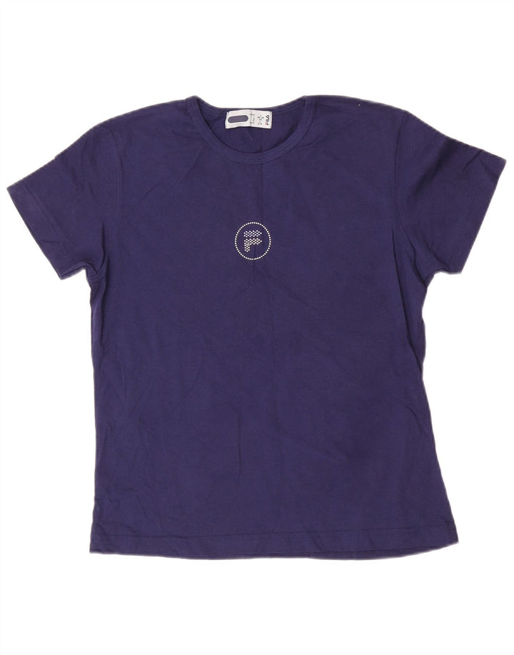 Женская футболка Fila Top IT 46/48, большая, темно-синяя, хлопок
