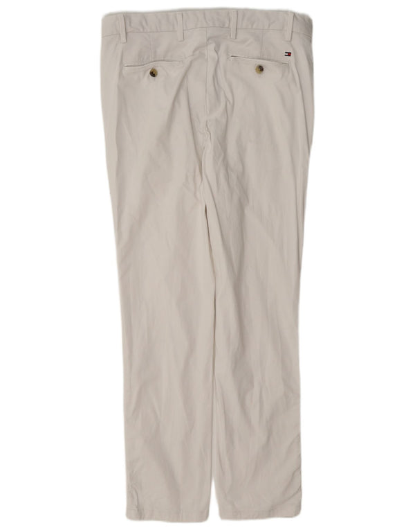 Мужские прямые брюки Tommy Hilfiger W33 L30, белый хлопок