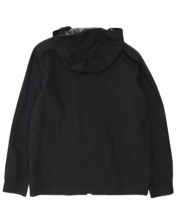 ADIDAS Дождевик с капюшоном и рисунком Ancona для мальчиков 11–12 лет, черный полиэстер