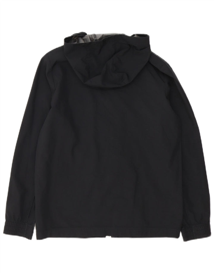 ADIDAS Дождевик с капюшоном и рисунком Ancona для мальчиков 11–12 лет, черный полиэстер