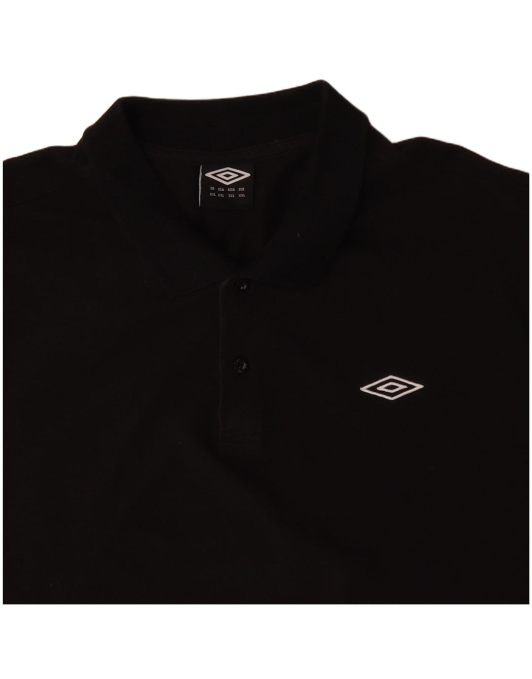 Мужская рубашка-поло UMBRO 2XL, черный хлопок