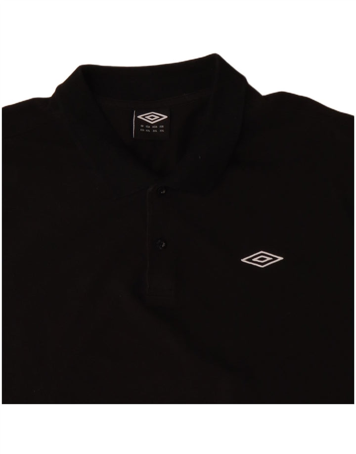 Мужская рубашка-поло UMBRO 2XL, черный хлопок