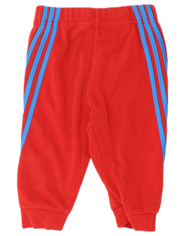 Спортивный костюм Adidas для мальчиков, брюки для бега, 2–3 года, красный хлопок
