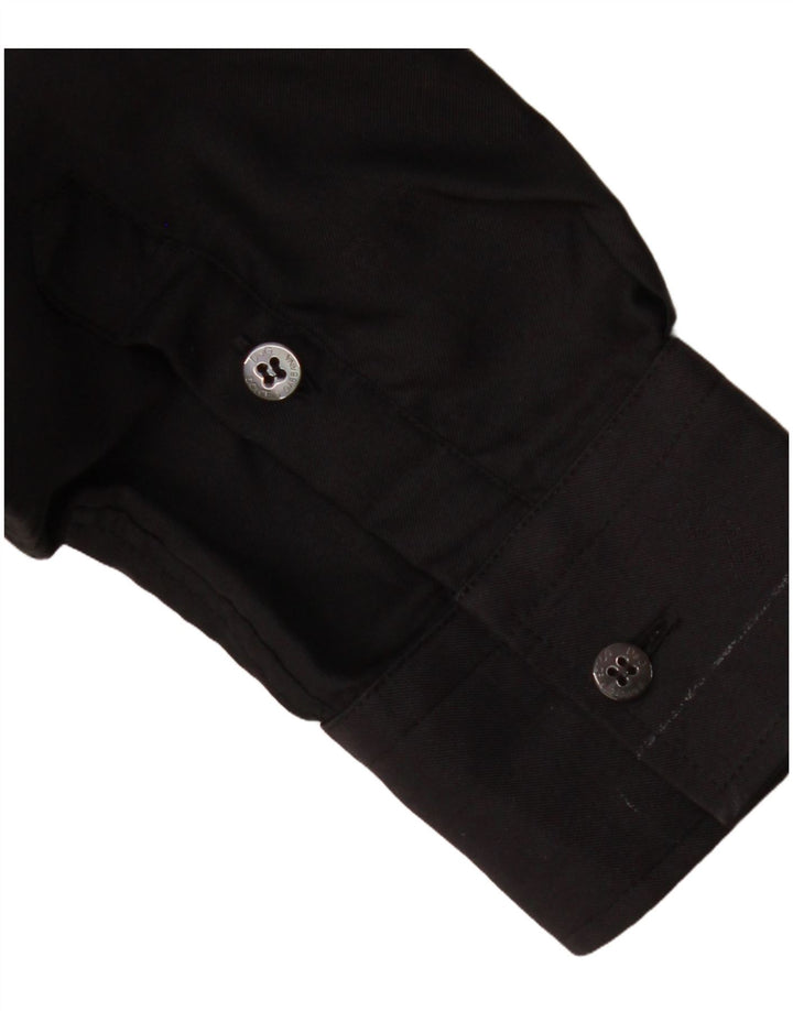 Мужская рубашка DOLCE & GABBANA IT 48, средний черный хлопок