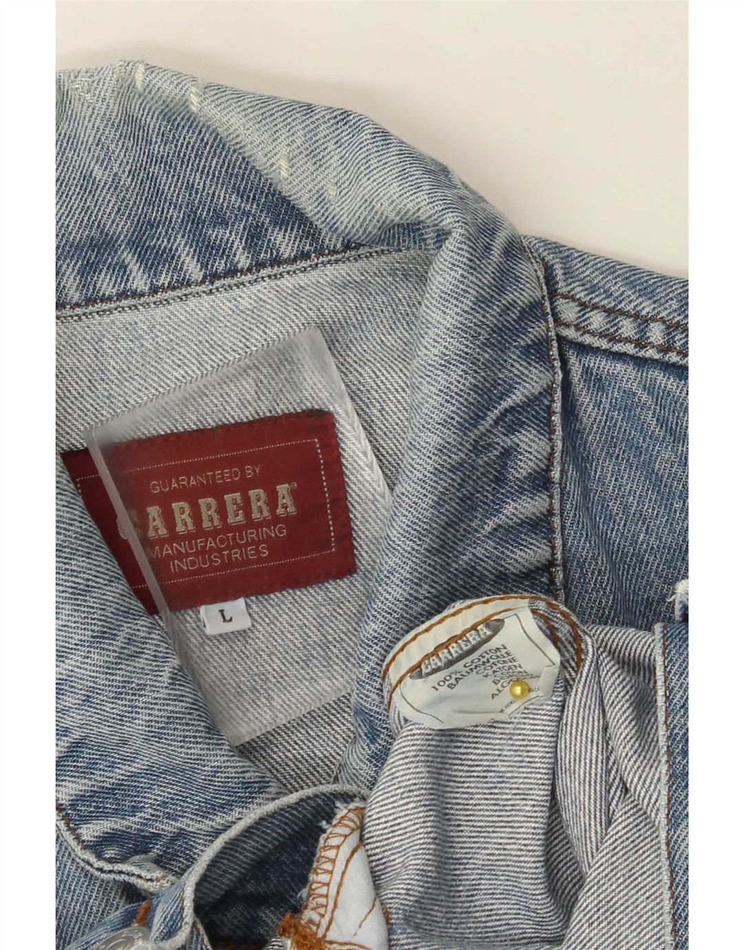 Мужская джинсовая куртка Carrera UK 40, большая синяя, хлопок
