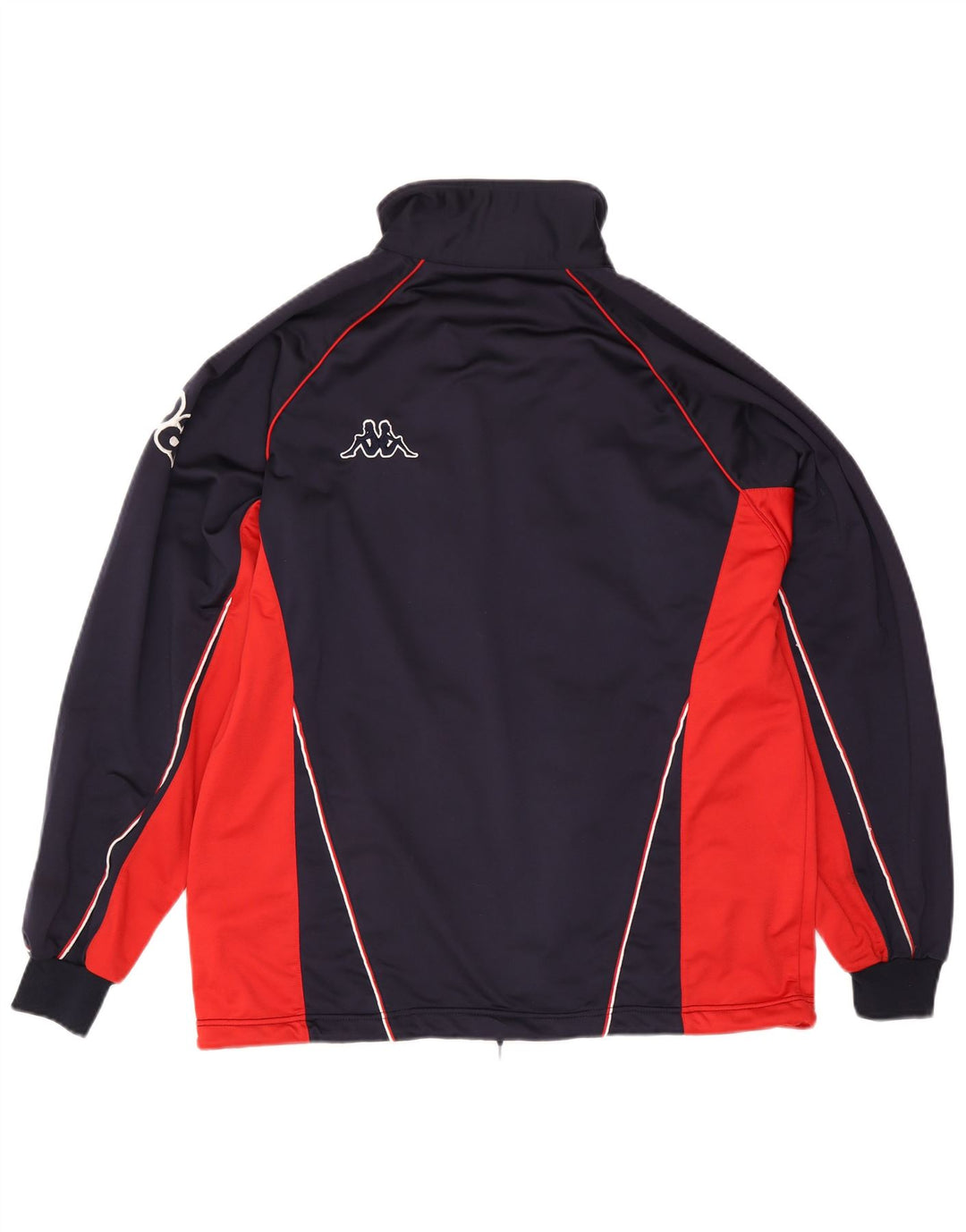 Мужской спортивный костюм Kappa с графическим рисунком, большая куртка темно-синего цвета с цветными блоками