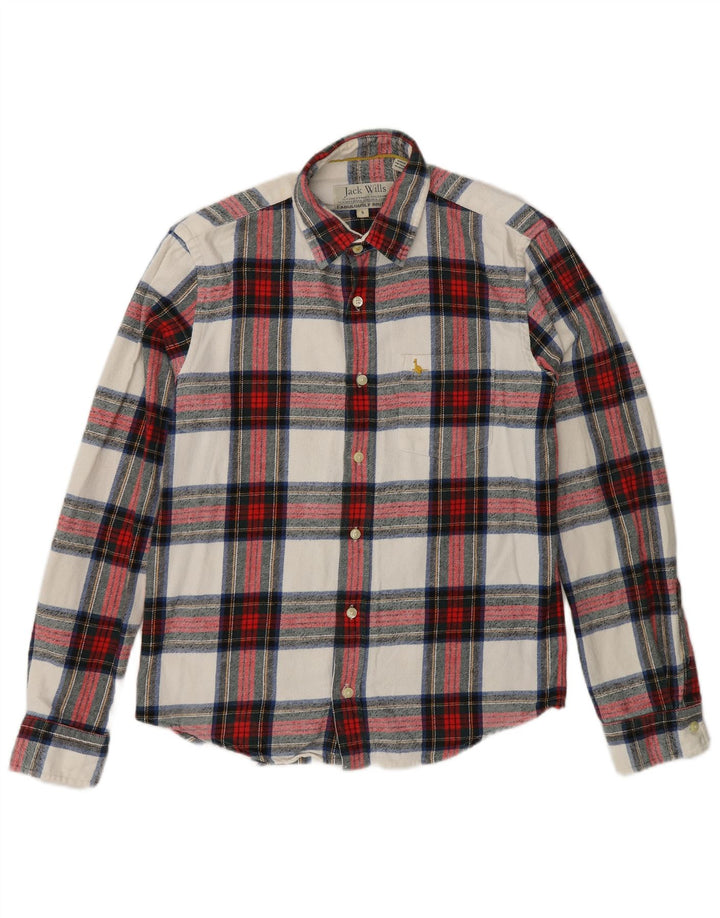 Мужская фланелевая рубашка Jack Wills, маленькая красная клетчатая хлопковая рубашка