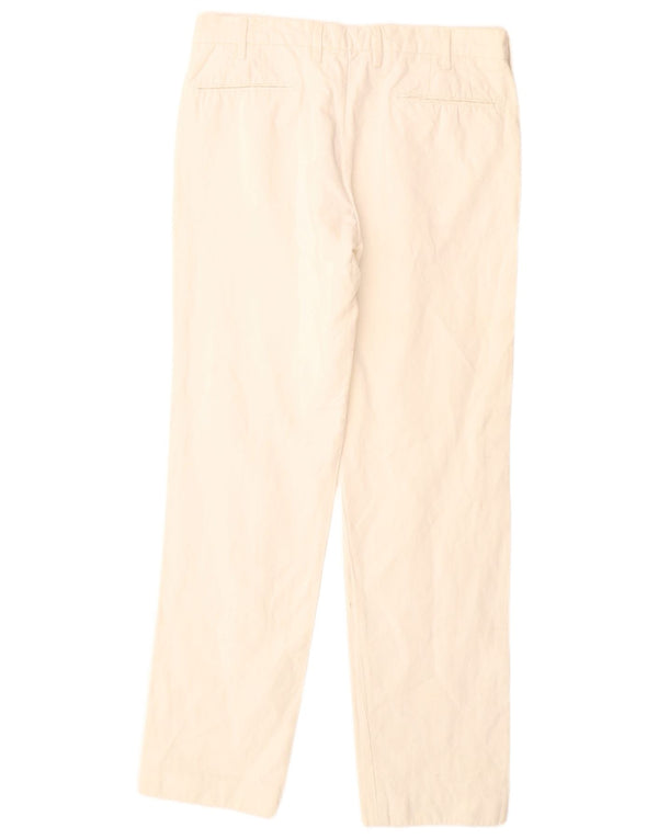 Мужские прямые костюмные брюки MASSIMO DUTTI EU 42, большие W32 L32, белые