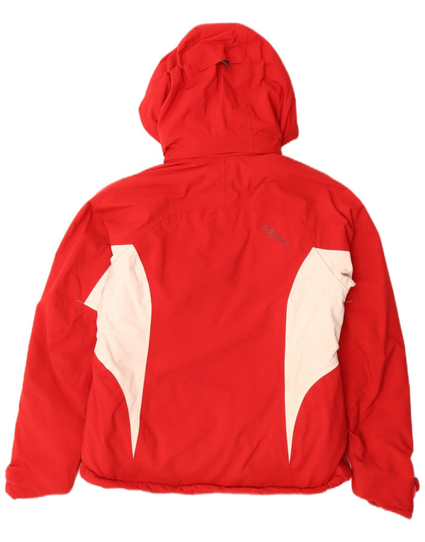Женская ветровка с капюшоном Helly Hansen UK 10, маленькая красная цветных блоков