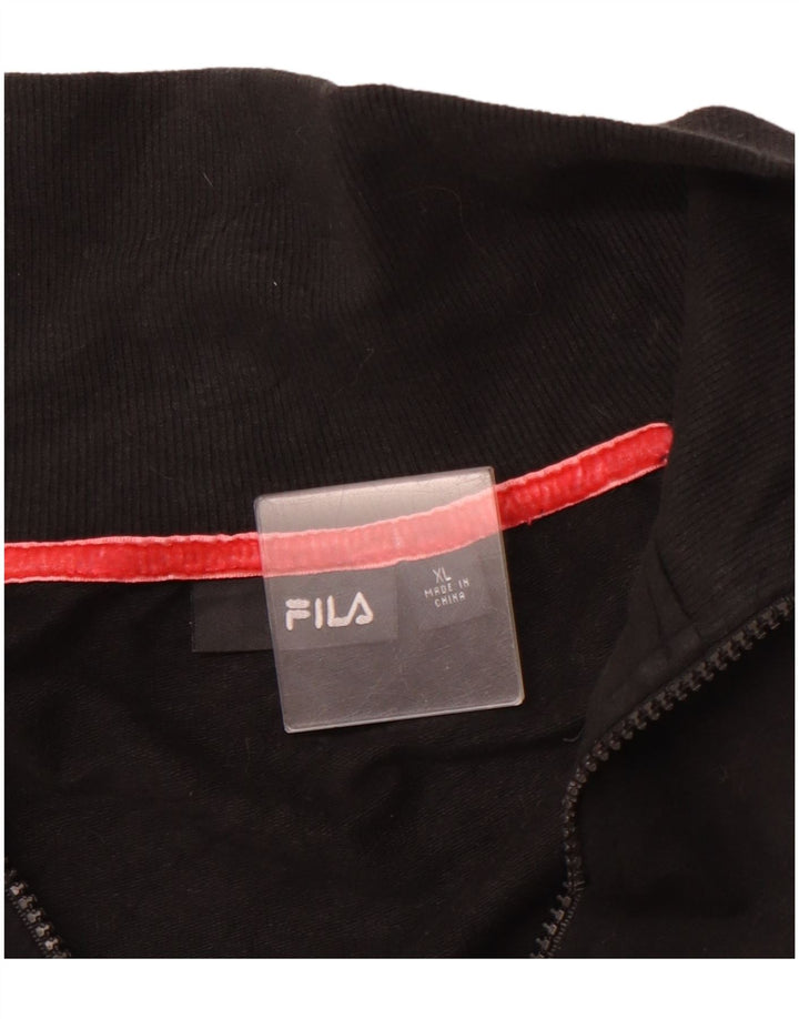 Спортивный костюм FILA для девочек, верхняя куртка 13–14 лет, XL, черный, спортивный костюм с цветными блоками