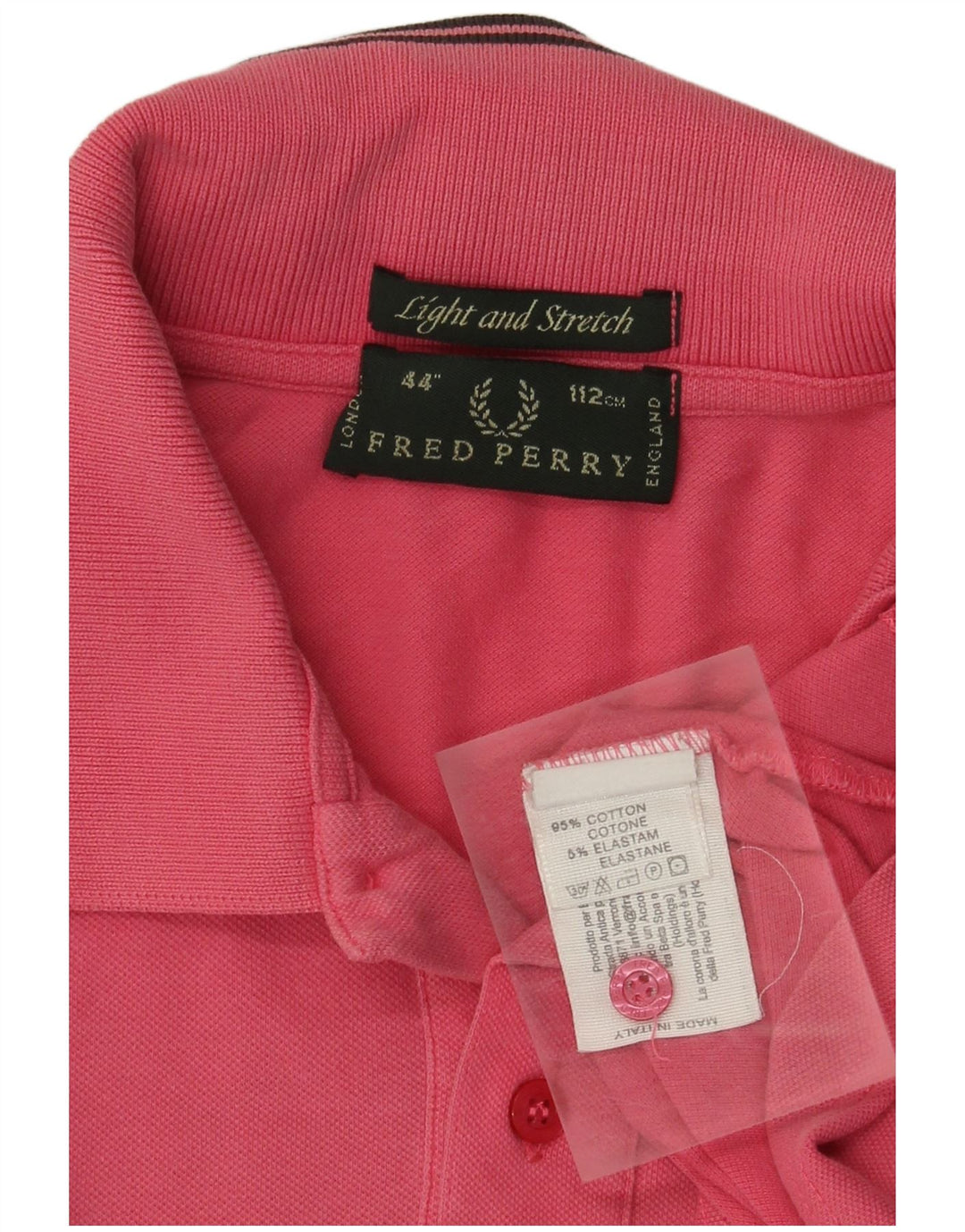 Мужская рубашка-поло Fred Perry из хлопка среднего розового цвета