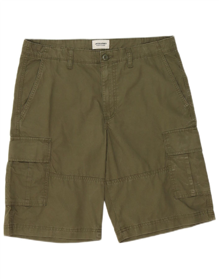 Мужские шорты карго Jack & Jones Medium W32, хаки, хлопок