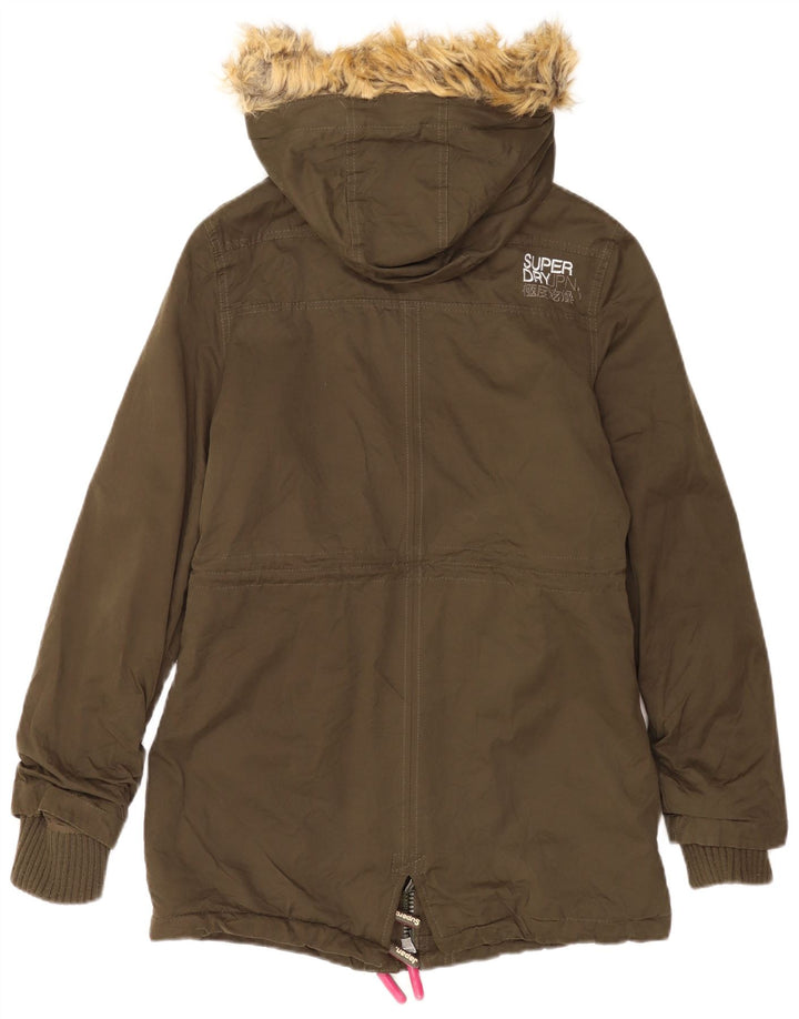 Женская парка Superdry The Windparka с капюшоном UK 14, средний хаки