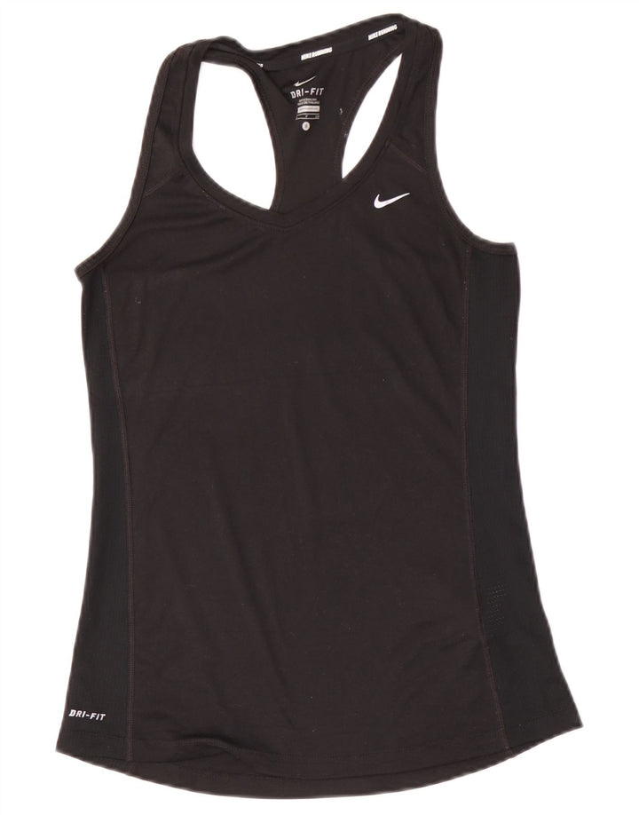 Женский жилет Nike Dri Fit Top UK 8, маленький черный полиэстер
