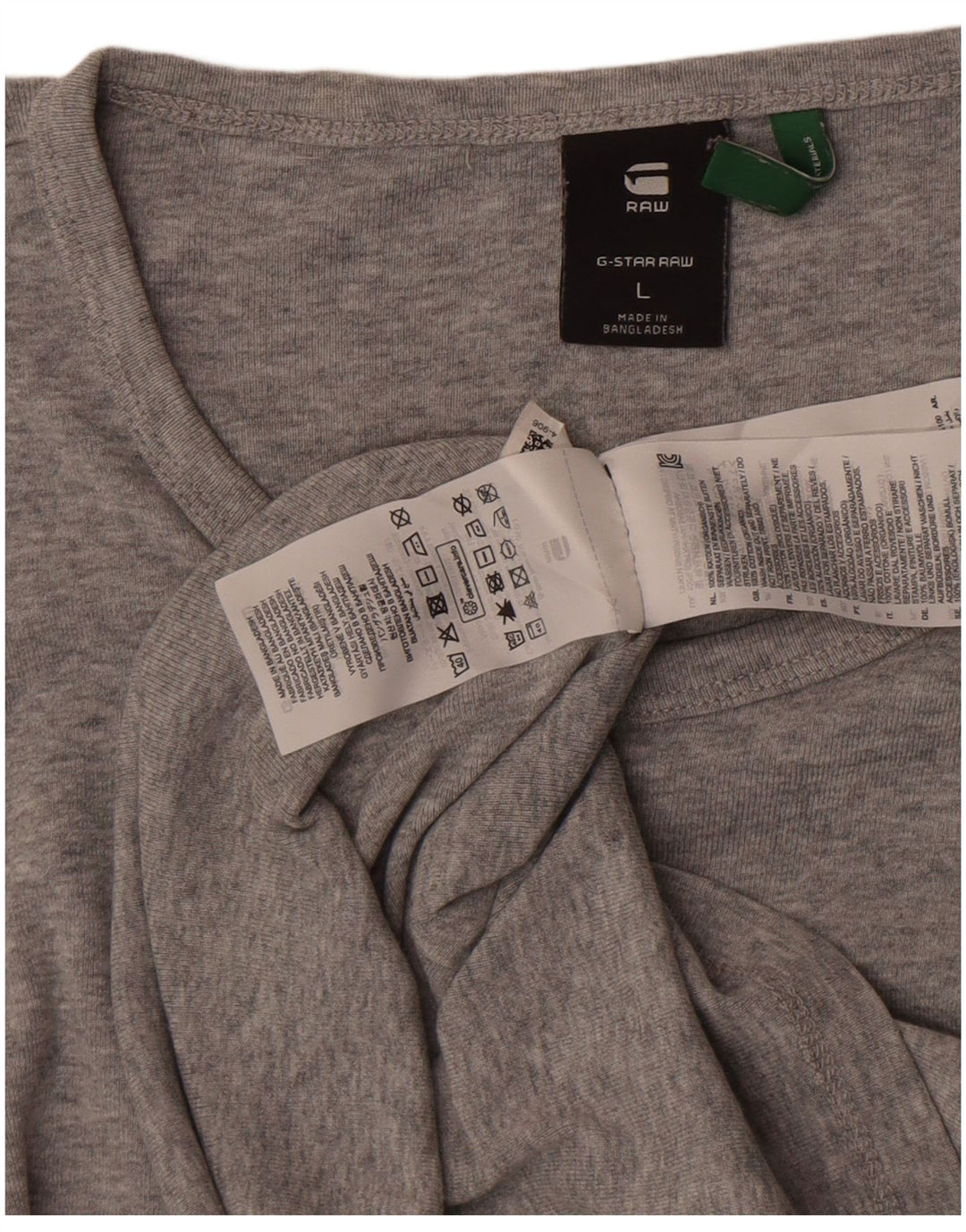 Женская футболка G-Star Top UK 16, большой серый хлопок