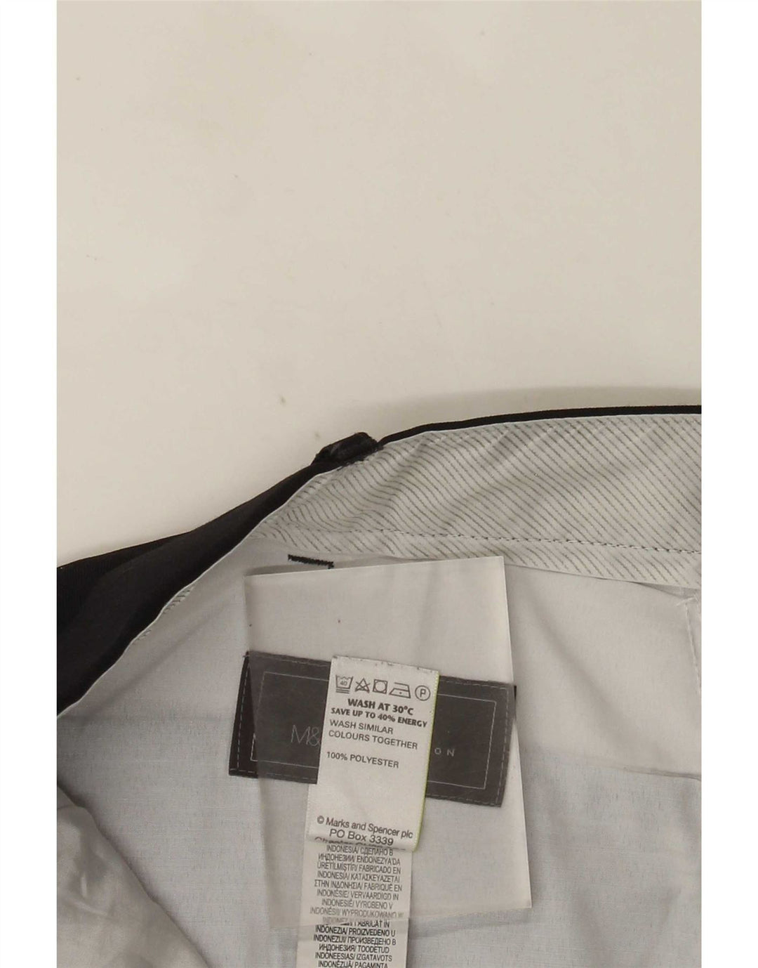 Мужские прямые костюмные брюки стандартного кроя Marks & Spencer W40 L33 темно-синие