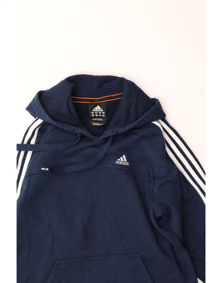 Мужской джемпер с капюшоном ADIDAS, средний темно-синий, хлопок