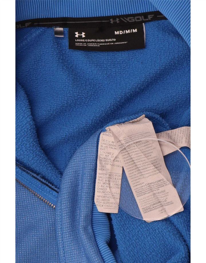 Мужской свитер с воротником на молнии Under Armour, средний синий полиэстер