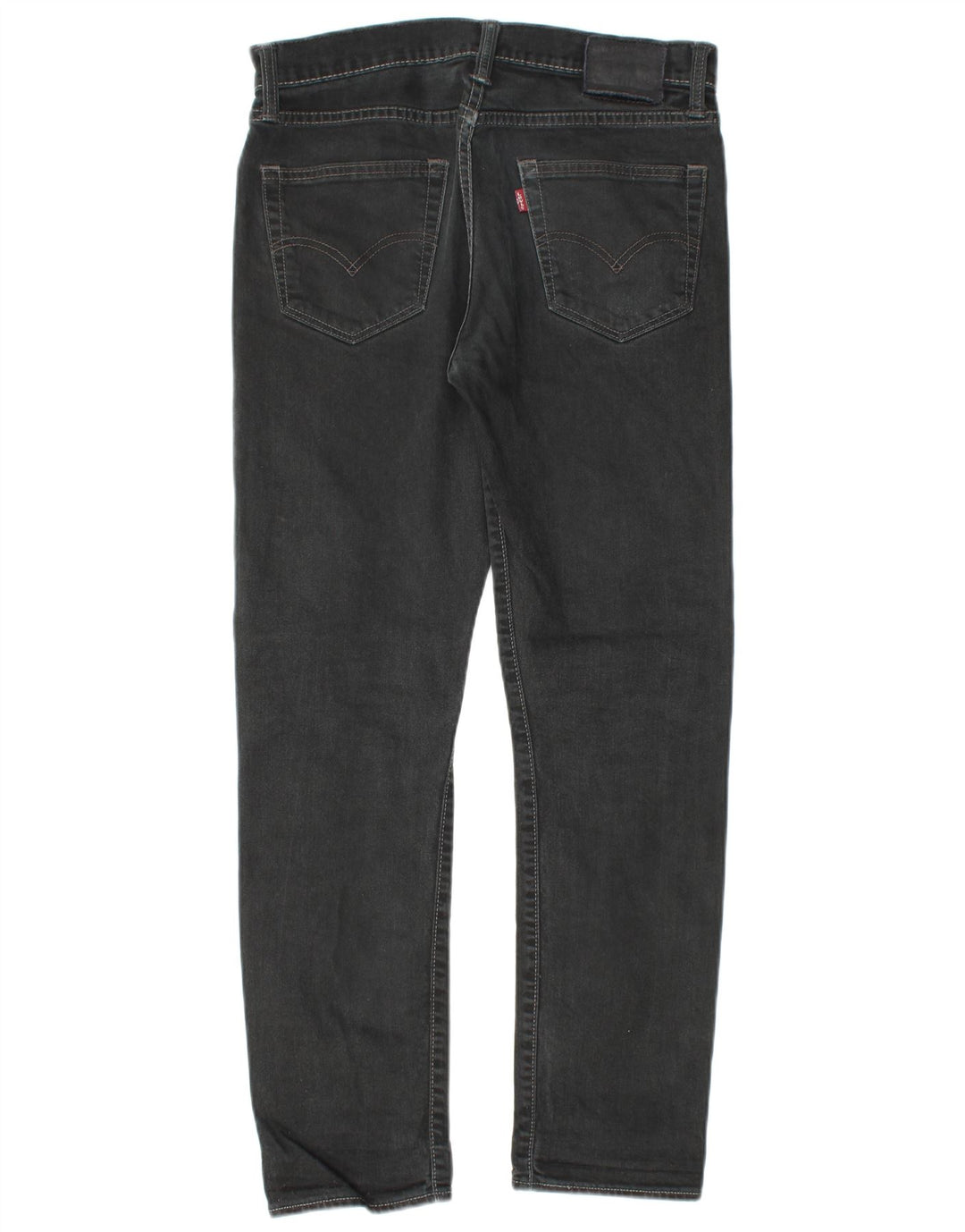 Мужские прямые джинсы LEVI'S 522 W30 L28, черный хлопок