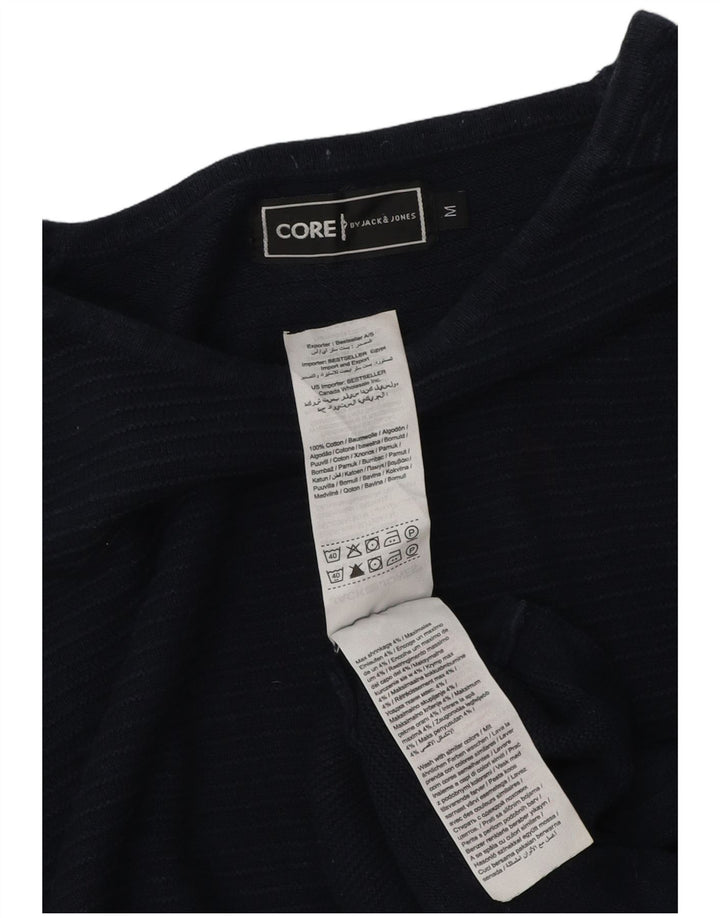 Мужской топ Jack & Jones с длинным рукавом, средний темно-синий в тонкую полоску, хлопок