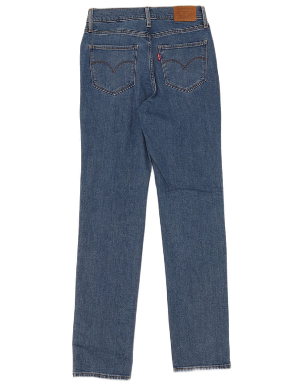 Женские прямые джинсы Levi's 724 с высокой посадкой W27 L30 синие