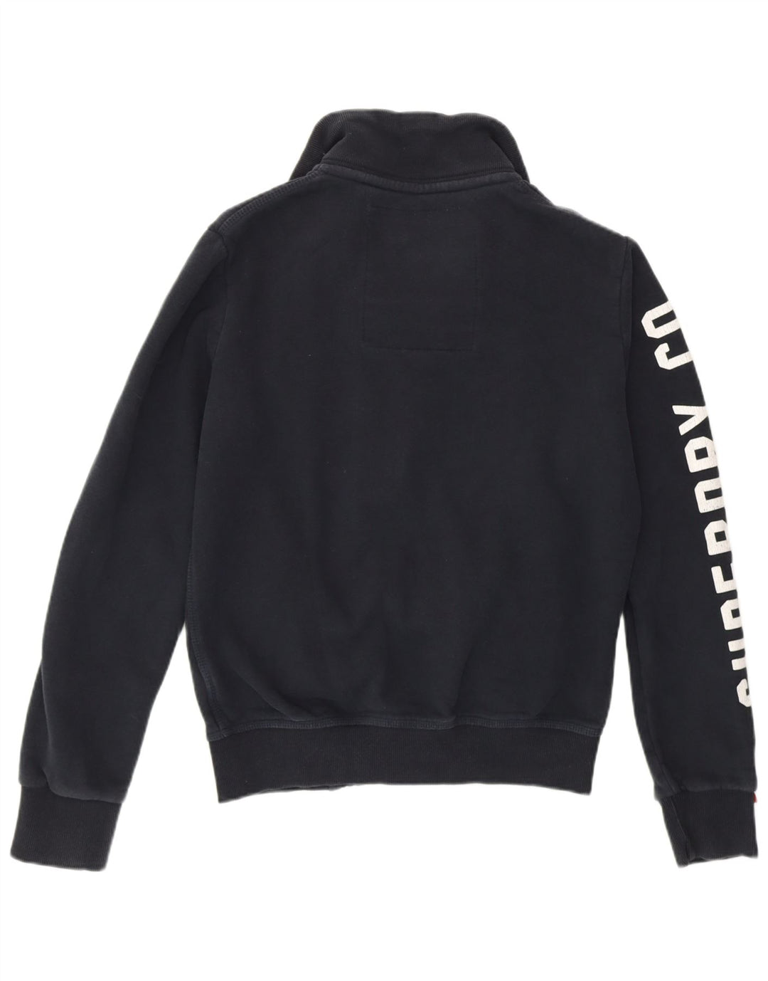 SUPERDRY Мужской свитшот с графическим рисунком, маленький темно-синий хлопковый джемпер