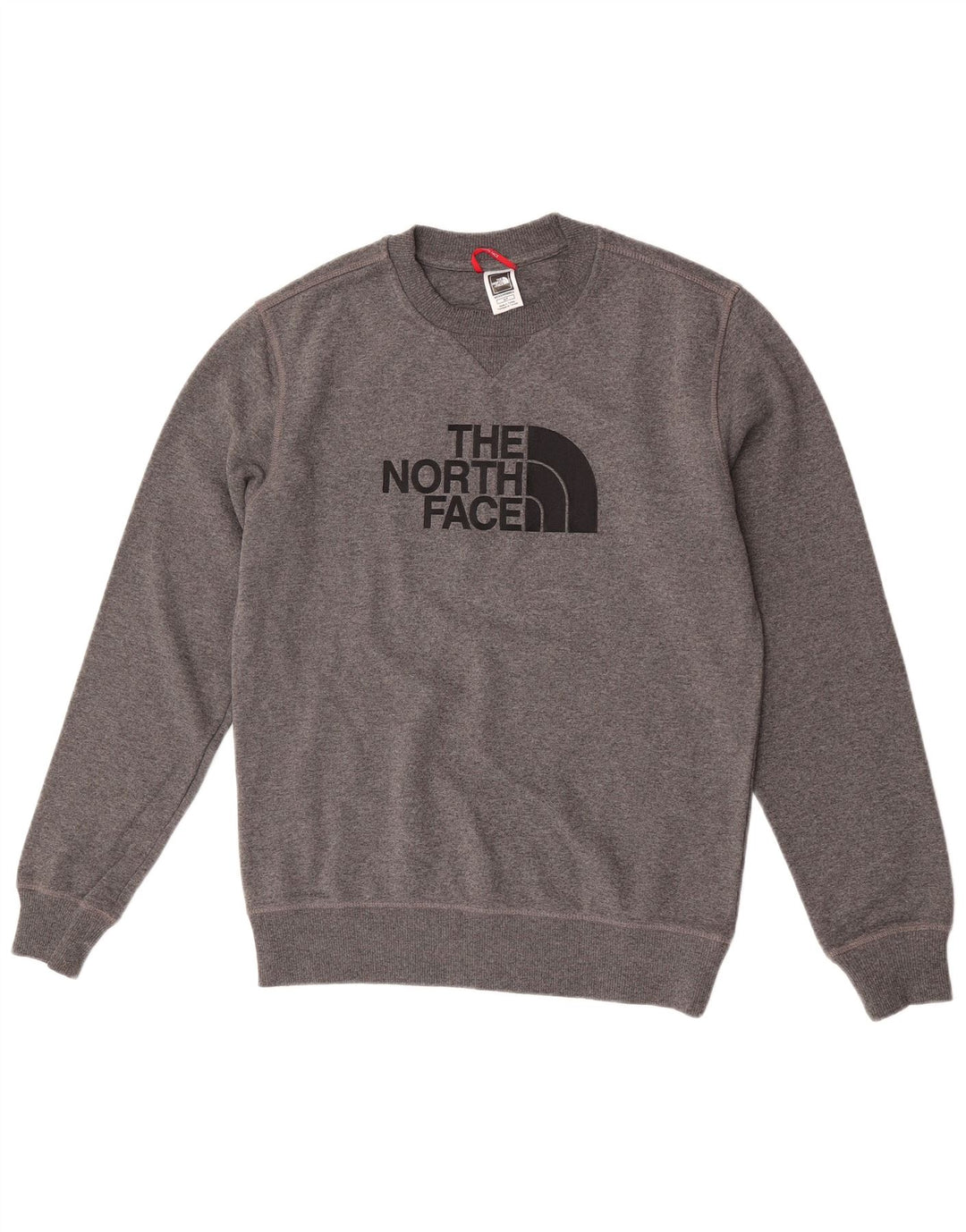 Мужской свитшот с рисунком The North Face, маленький серый хлопковый джемпер в крапинку
