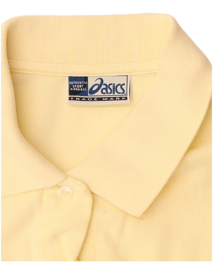 Женская рубашка с коротким рукавом ASICS UK 14, большая желтая