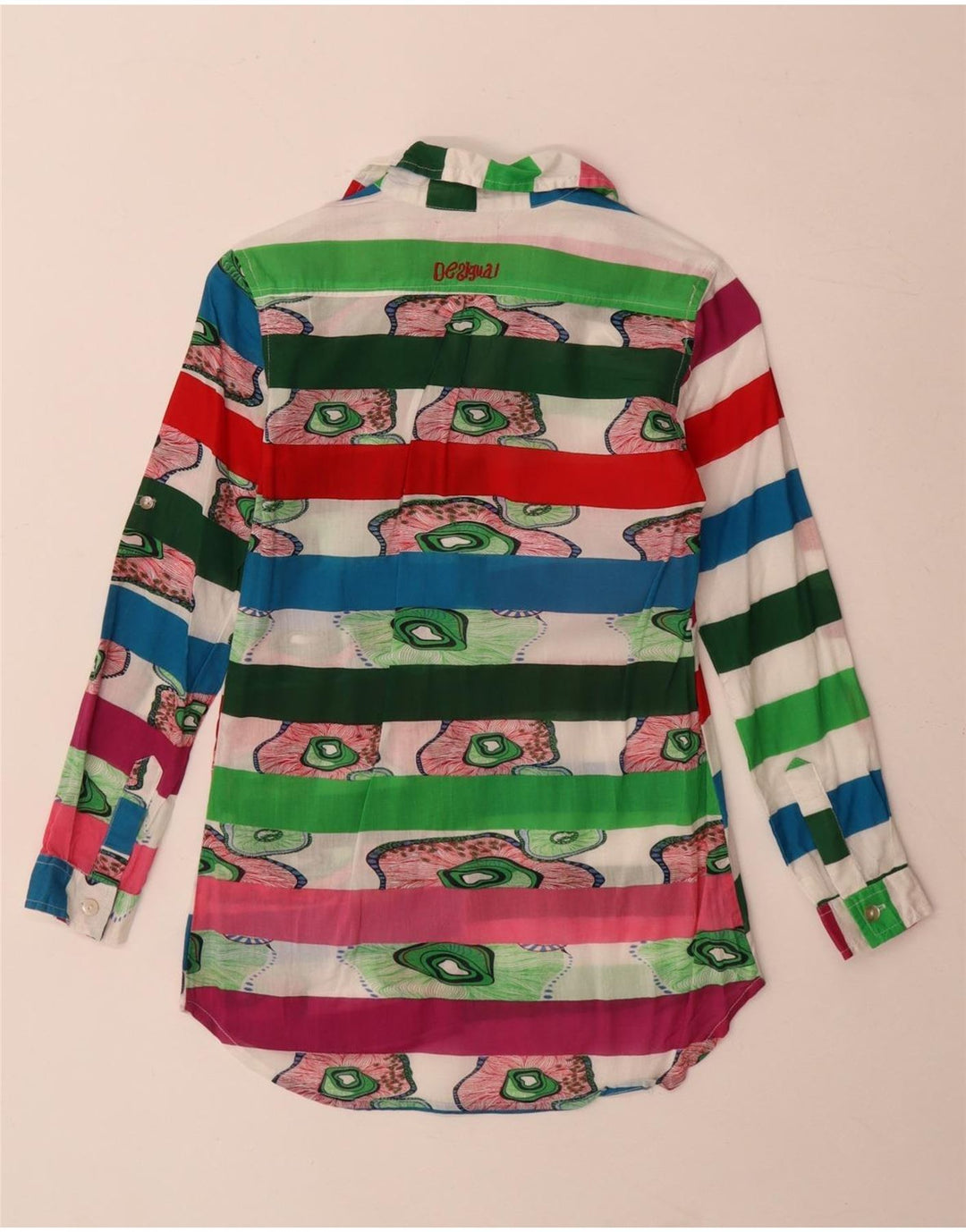 Длинный пуловер для девочек Desigual, разноцветный, 7–8 лет