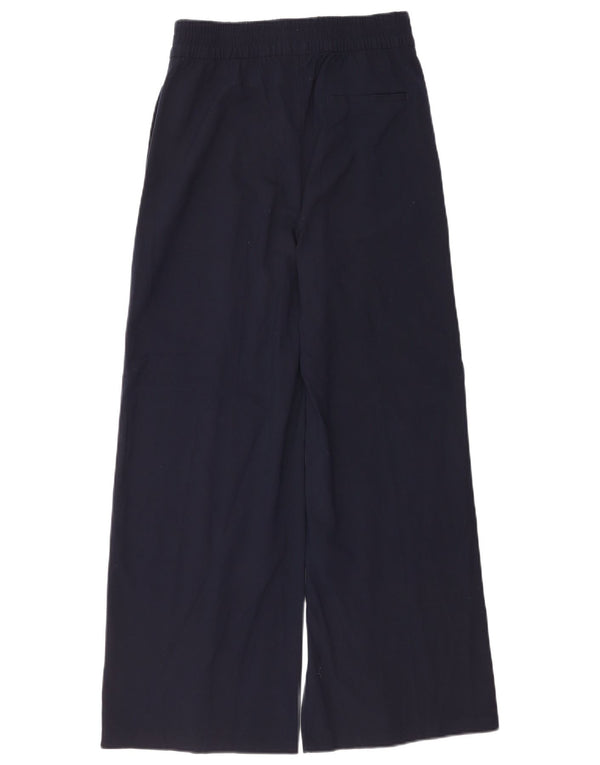Женские широкие брюки чинос Marks & Spencer UK 8 Small W26 L28 Темно-синие