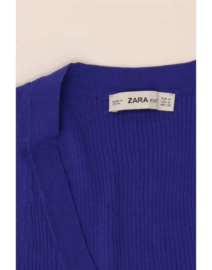 Женский жилет Zara UK 12 Medium Navy Blue