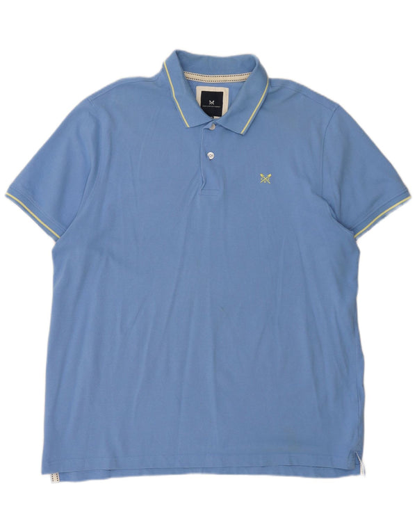 Мужская рубашка-поло Crew Clothing 2XL, синяя, хлопок