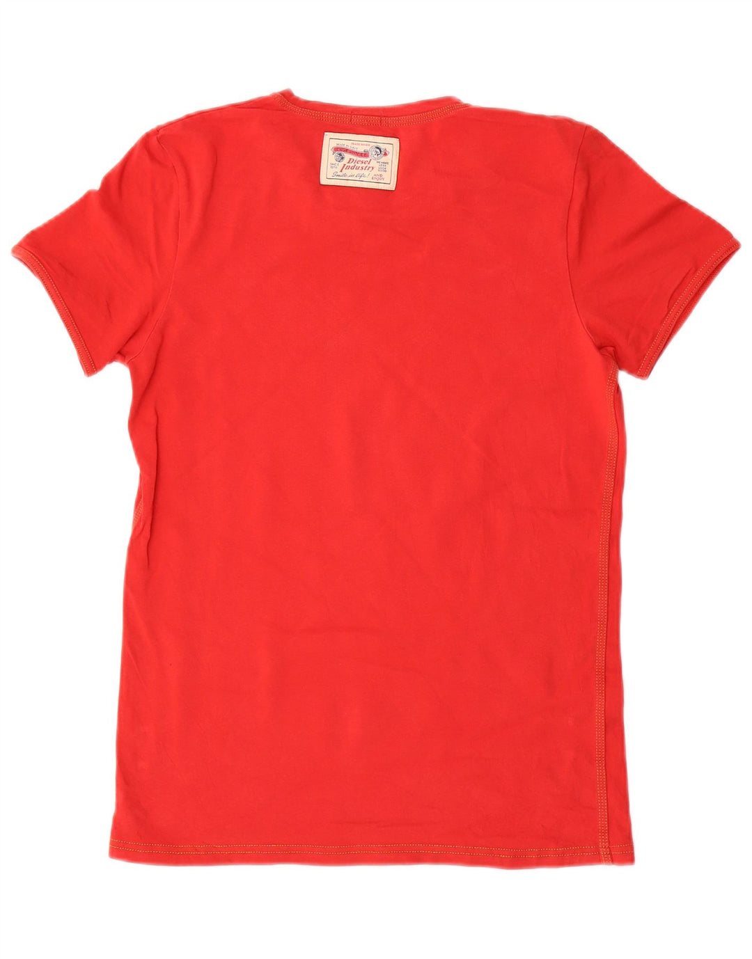 Женская футболка DIESEL Top UK 10 Small Red Cotton