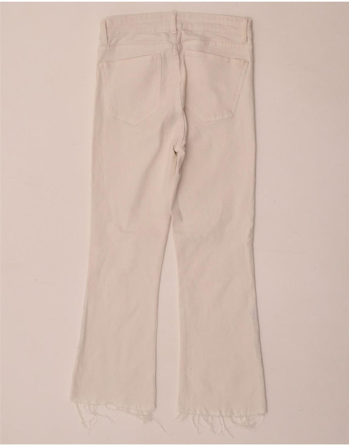Женские укороченные джинсы Zara Bootcut EU 40 Medium W30 L25 Белые