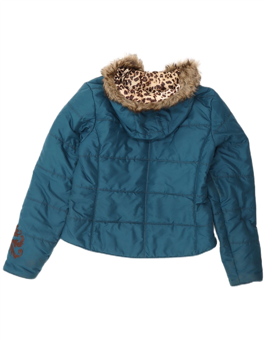 Женская утепленная куртка с капюшоном Ariat UK 14, средний синий полиэстер