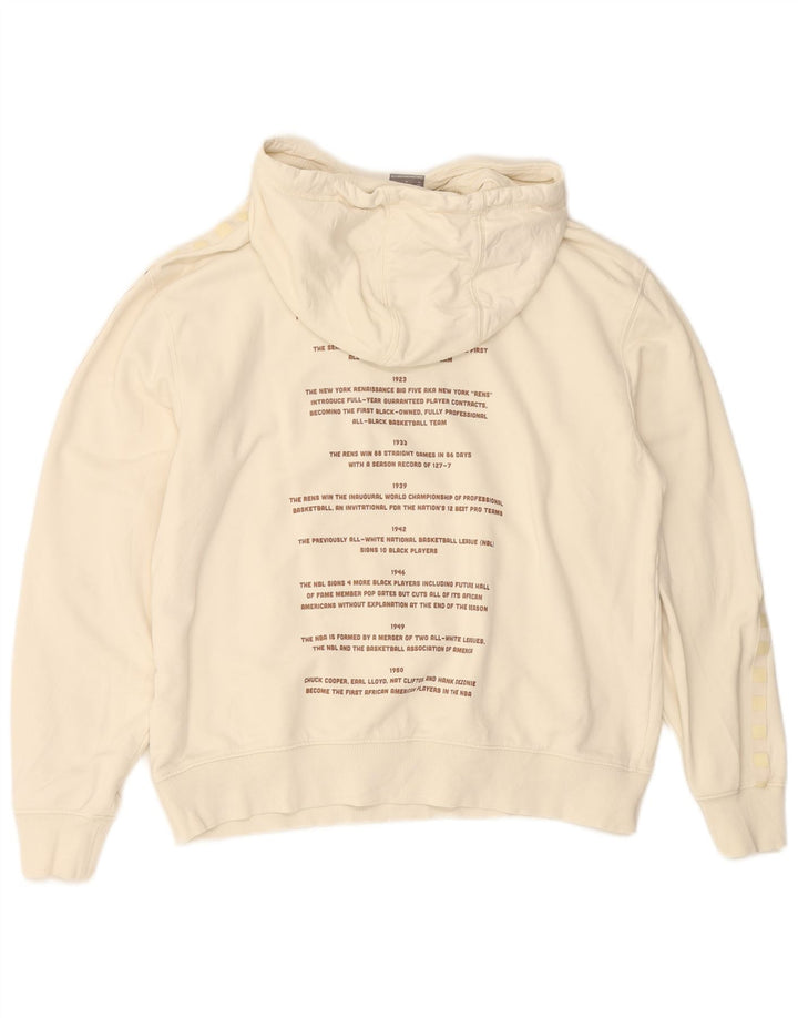 Мужской джемпер с капюшоном PUMA черного цвета Fives с рисунком, средний, белый, хлопковый