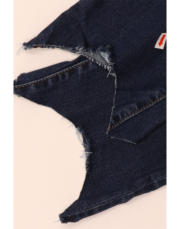 Женские укороченные прямые джинсы Levi's 724 с высокой посадкой W28 L23 синие