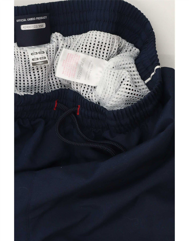 Umbro Мужские шорты для плавания с рисунком, большие, темно-синие, полиэстер