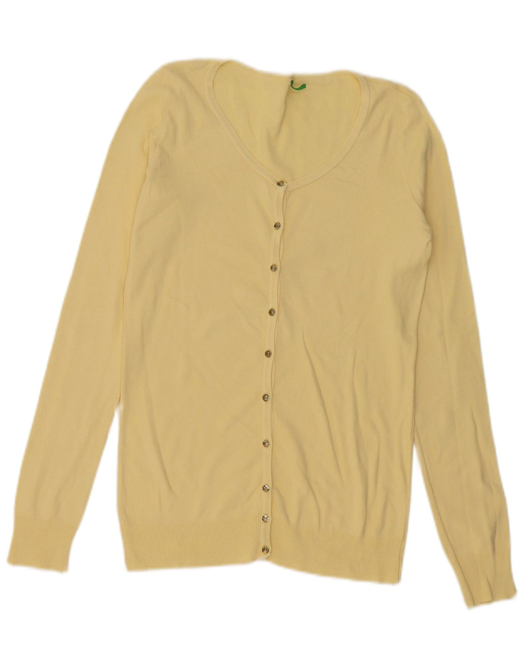 Женский кардиган Benetton UK 10, маленький желтый