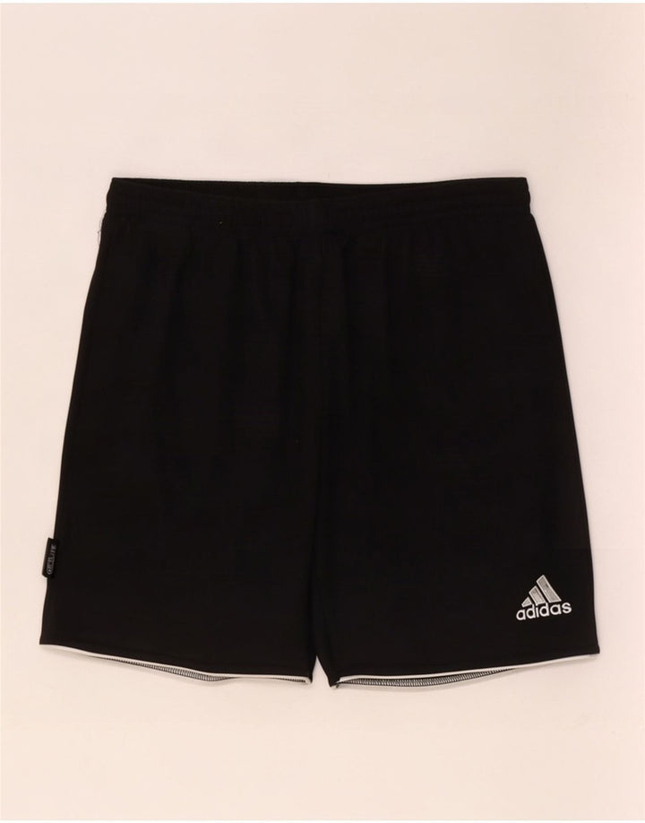 Мужские спортивные шорты Adidas Climalite, маленькие черные из полиэстера