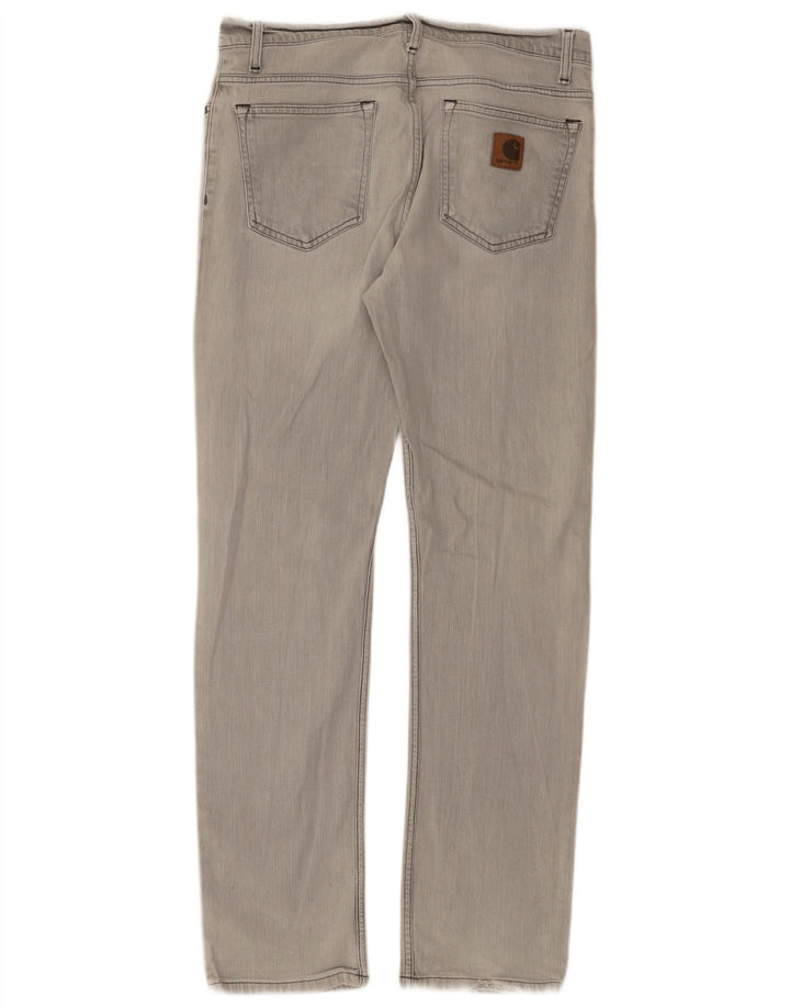 Мужские прямые джинсы Carhartt W34 L34 серые, хлопок