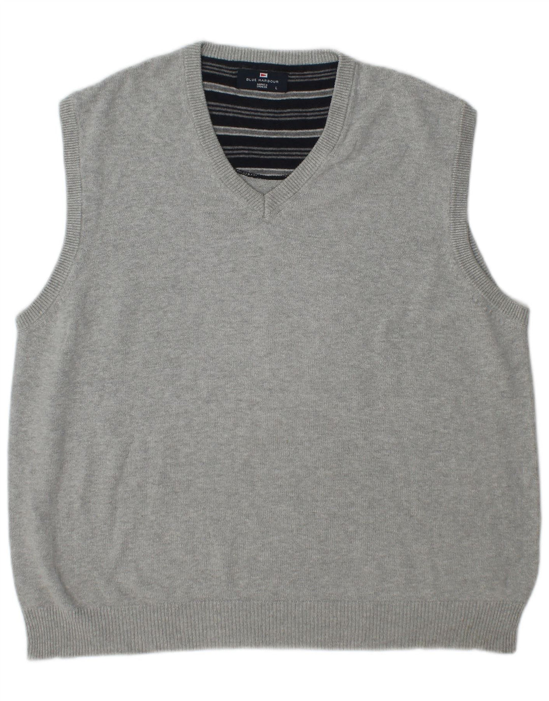 Мужская майка без рукавов Mark & Spencer Blue Harbour, большой серый хлопок