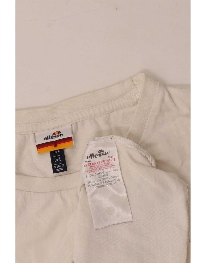 Мужской жилет Ellesse с рисунком, большой белый хлопок