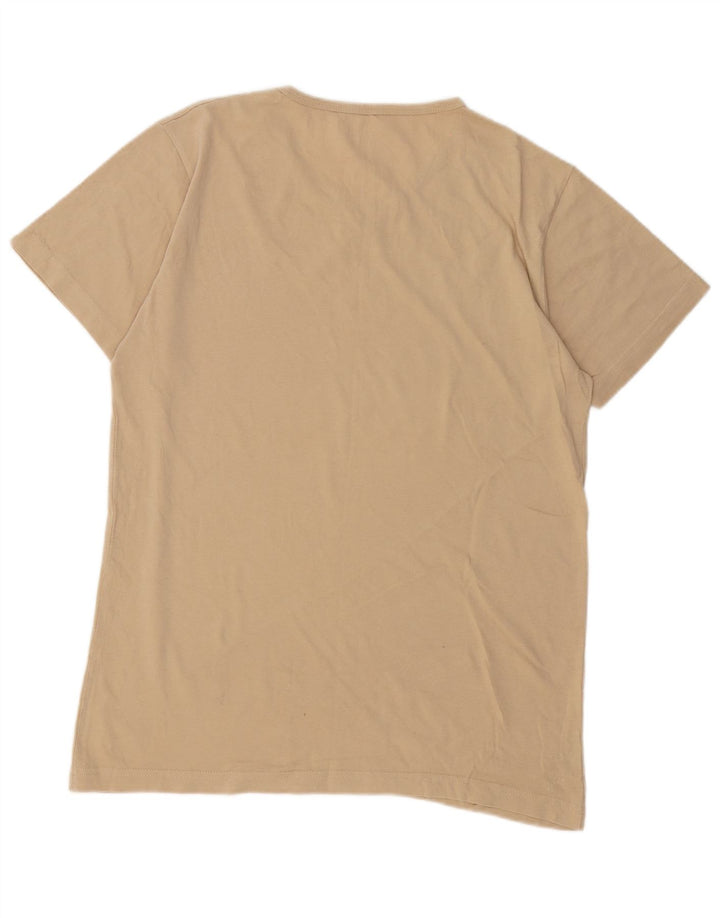 Мужская футболка Lyle & Scott Top среднего бежевого цвета из хлопка