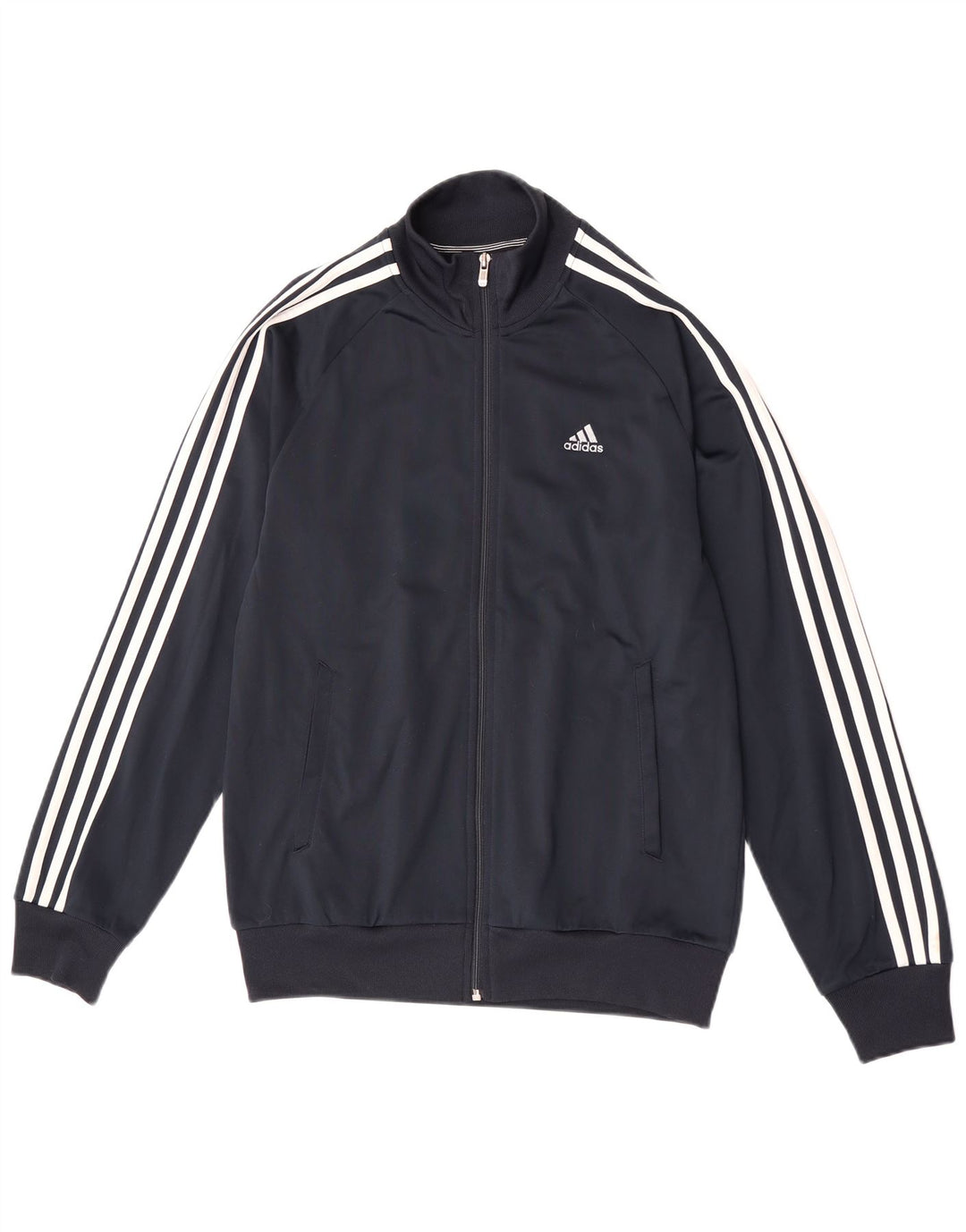 Adidas Mens Clima 365 Спортивный костюм Верхняя куртка Маленький темно-синий полиэстер